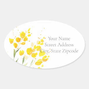 Yellow Wildflowers labels