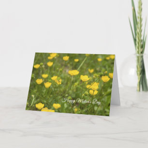 Yellow Wildflowers Mother's Day Card
