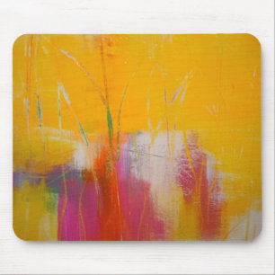 Yellow With A Hint of Hot Pink Mouse Pad