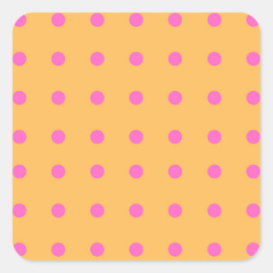 Yellow with Pink Dots_Fun Stickers
