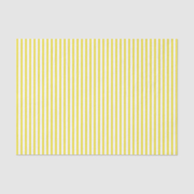 Yellow with White Striped Tissue Paper (Front)