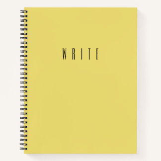 Yellow Write Notebook