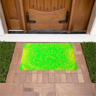 Yellow Yarn Door Mat
