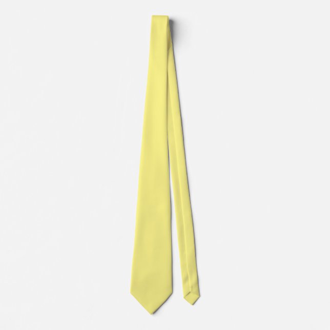 Yellow-yellow, solid colour, tie (Front)