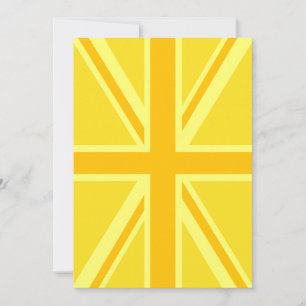 Yellow Yellow Union Jack British Flag Background