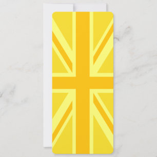 Yellow Yellow Union Jack British Flag Background