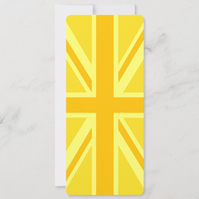 Yellow Yellow Union Jack British Flag Background (Front)