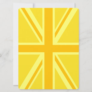 Yellow Yellow Union Jack British Flag Background