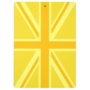 Yellow Yellow Union Jack British Flag Background Clipboard