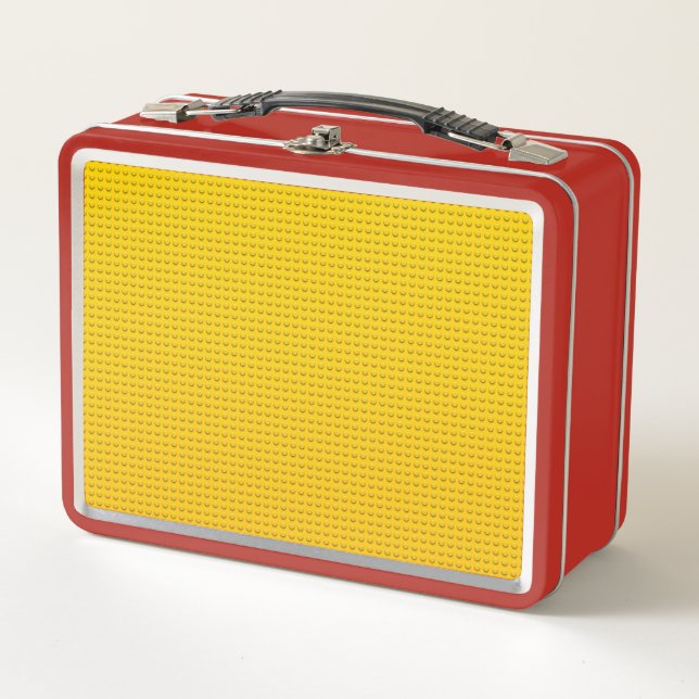 yellow yellow yellow metal lunch box (Front)
