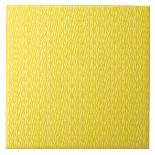 Yellow Zebra Print Pattern Tile