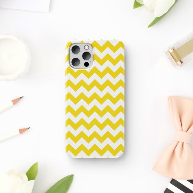 Yellow Zigzag, Yellow Chevron, Geometric Pattern Case-Mate iPhone Case (Creator Uploaded)