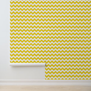 Yellow Zigzag, Yellow Chevron, Geometric Pattern Wallpaper