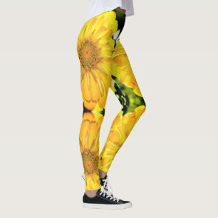 Yellow Zinnia Leggings