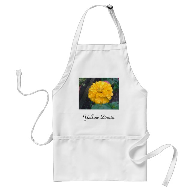 Yellow Zinnia Standard Apron (Front)