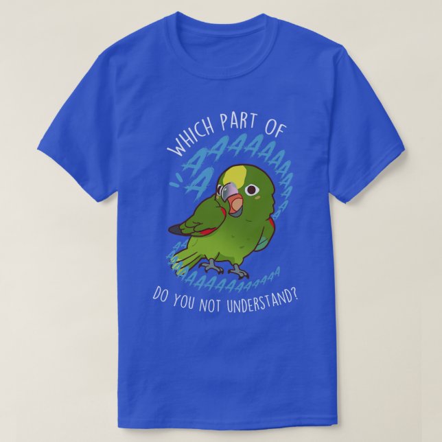 Yellowcrowned Amazon Parrot Aaaa T-Shirt (Design Front)