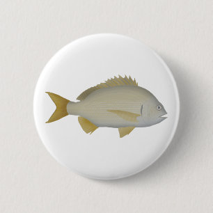 Yellowfin Bream 2 Inch Round Button