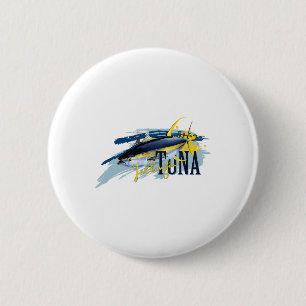 Yellowfin Tuna Deep Sea Fishing Sailor Fisherman N 2 Inch Round Button