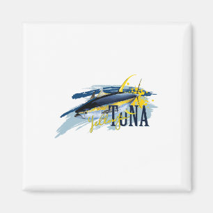 Yellowfin Tuna Deep Sea Fishing Sailor Fisherman N Magnet