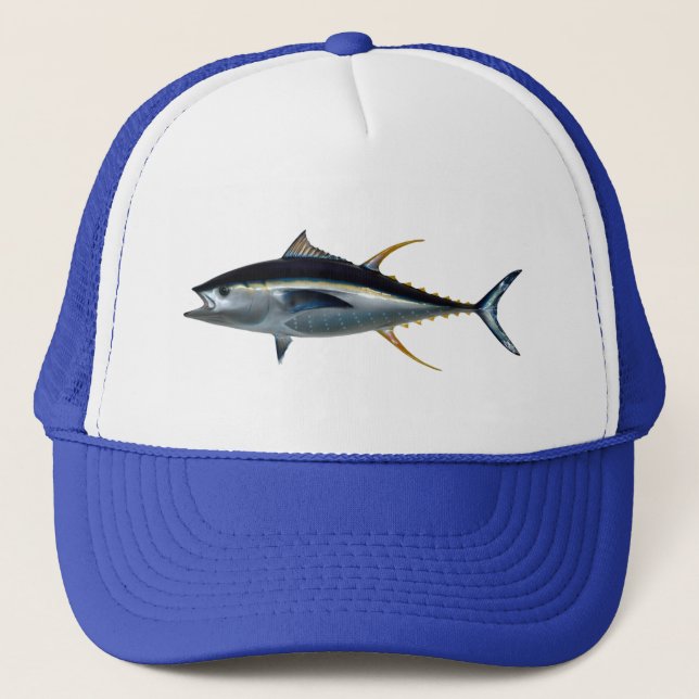 Yellowfin Tuna Trucker Hat (Front)