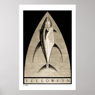 Yellowfin Vintage B&W Posters, Prints and Frames