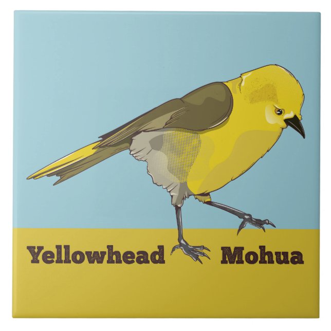 Yellowhead Mohua Tile (Front)
