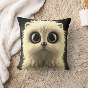 Yellowish Cutes Throw Pillow