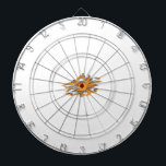 Yellowish Orange, Orangy Yellow  decorative Dartboard<br><div class="desc">The thrill of the game. The tension in the air. The moment the dart leaves your fingertips, aiming for perfection. Every dartboard tells a story—of victories celebrated, rivalries ignited, and skills honed over countless throws. Whether you're a seasoned player chasing the bullseye or a casual competitor crafting unforgettable moments, this...</div>