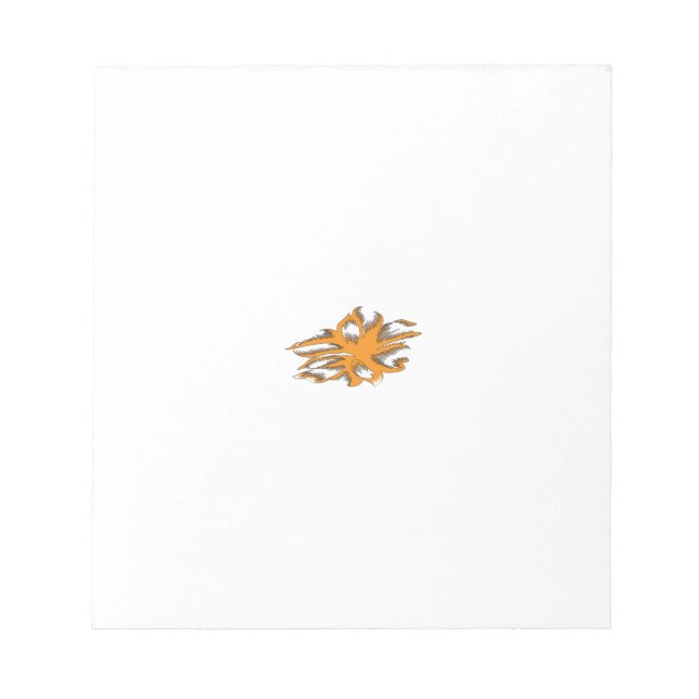 Yellowish Orange, Orangy Yellow  decorative Notepad (Front)