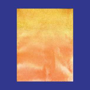 Yellowish Orange Watercolor Abstract Paper