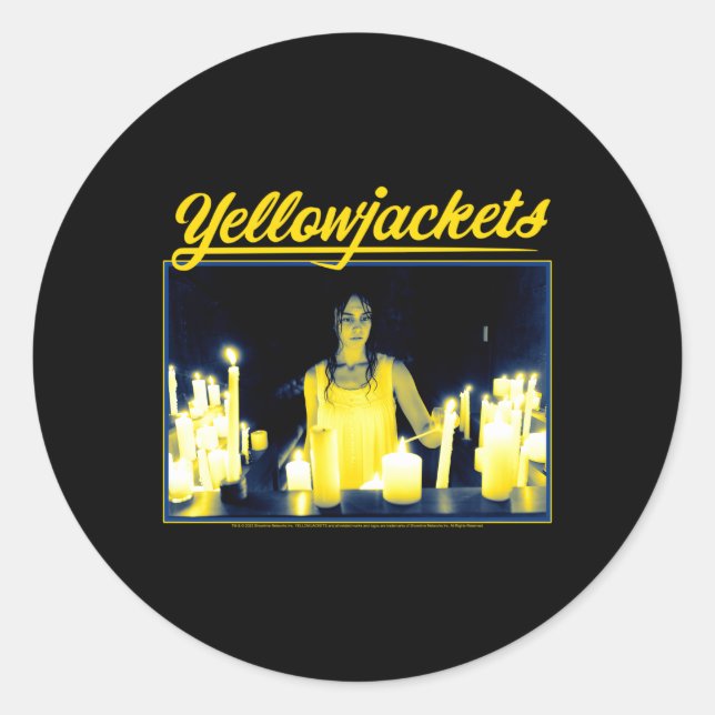 Yellowjackets Candle Lighting Classic Round Sticker (Front)