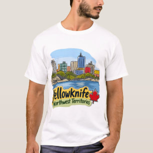 Yellowknife Northwest Territories Cute Skyline T-Shirt