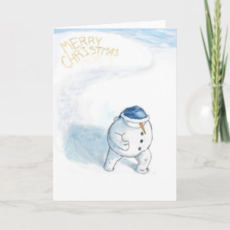 Yellowsnow Snowman Holiday Card