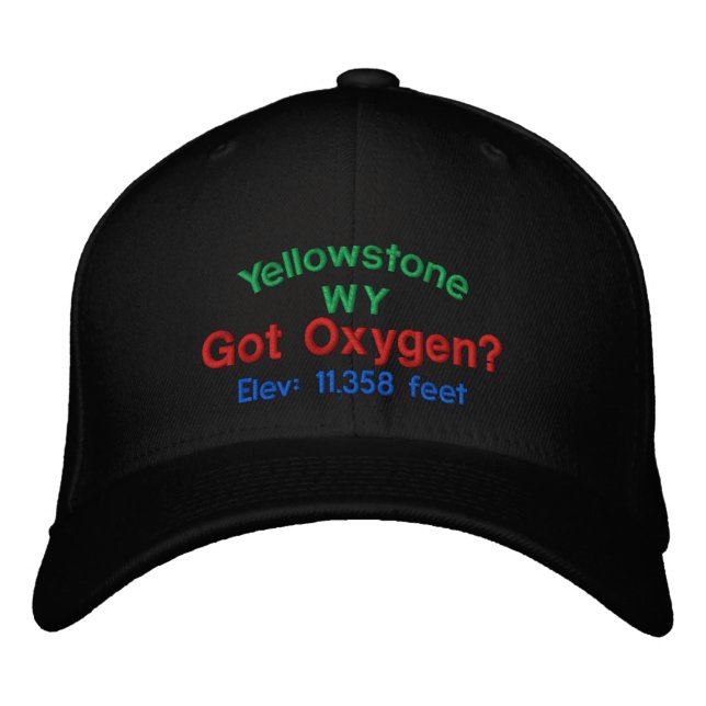 Yellowstone a de l'oxygène ? Casquette brodé (Devant)