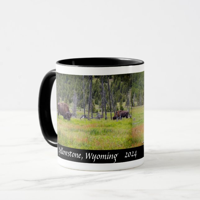 Yellowstone - American Bison - Designer Coffee Mug (Front Left)