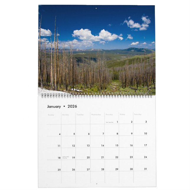 Yellowstone and Grand Teton National Park 2011 Calendar (Jan 2026)