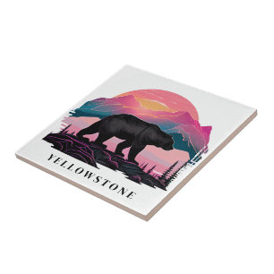 Yellowstone Bear Ceramic Tile