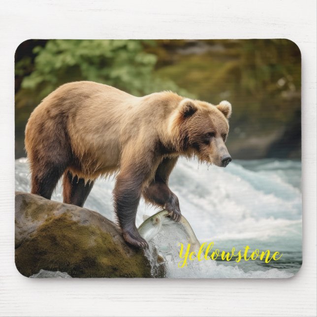 Yellowstone Bear Mouse Pad (Front)