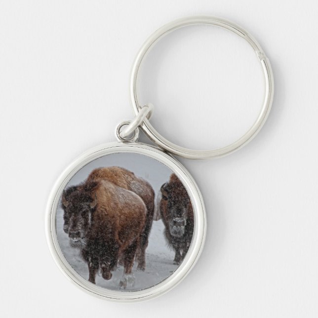 Yellowstone Bison Keychain (Front)