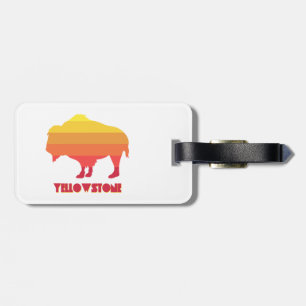 Yellowstone Bison Luggage Tag