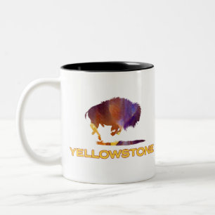 Yellowstone Bison Two-Tone Coffee Mug