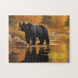 Yellowstone Black Bear Game Puzzle
