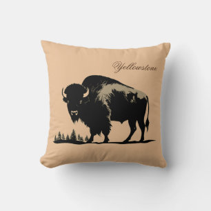 Yellowstone Buffalo Pillow