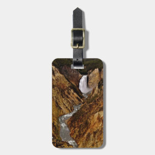YELLOWSTONE FALL IN YELLOWSTONE NATIONAL PARK LUGGAGE TAG