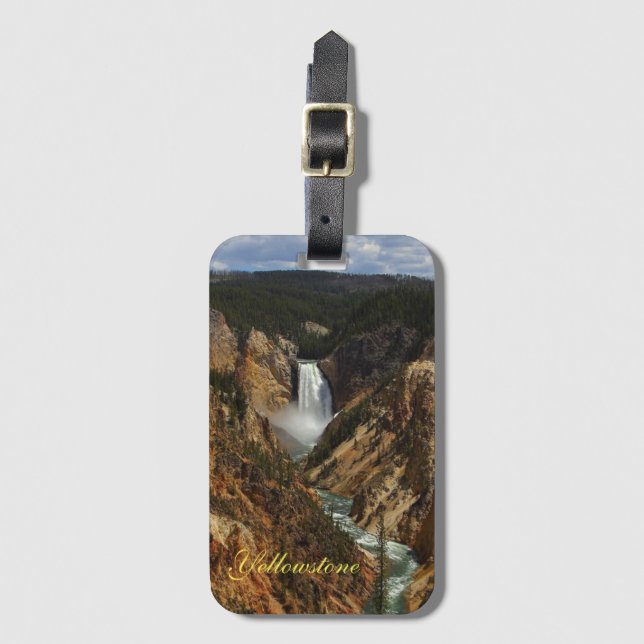 Yellowstone Falls Luggage Tag (Front Vertical)