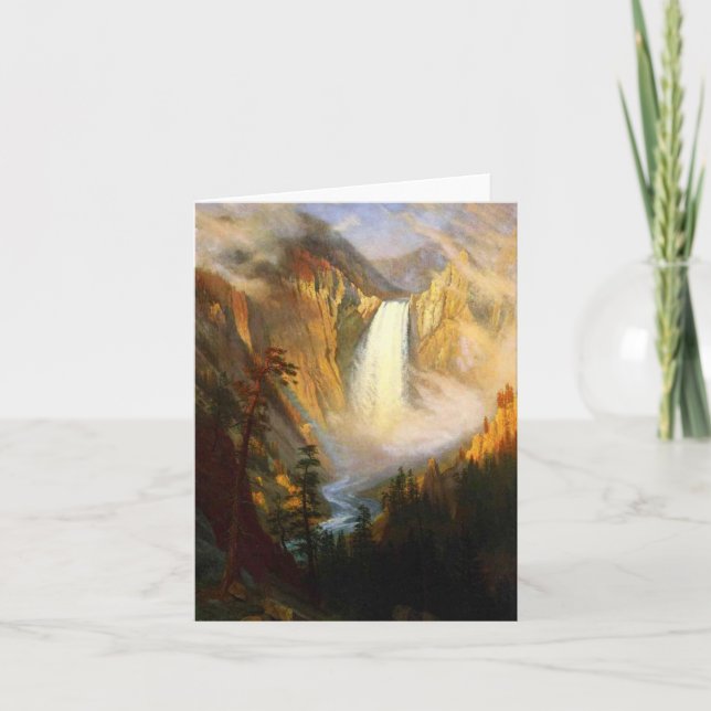 Yellowstone Falls Note Card (Front)