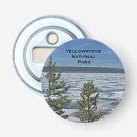 Yellowstone Frozen Lake Nature Photo National Park