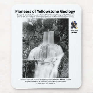 Yellowstone Geology Pioneers III - Gardner Falls Mouse Pad