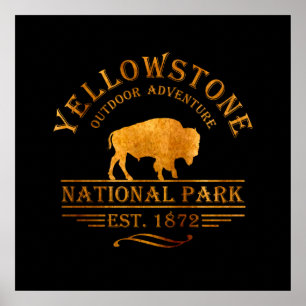 yellowstone golden colour yellow coloured poster