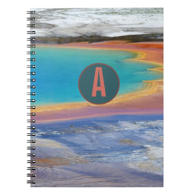 Yellowstone Grand Prismatic Hot Spring - Customize Notebook (Front)